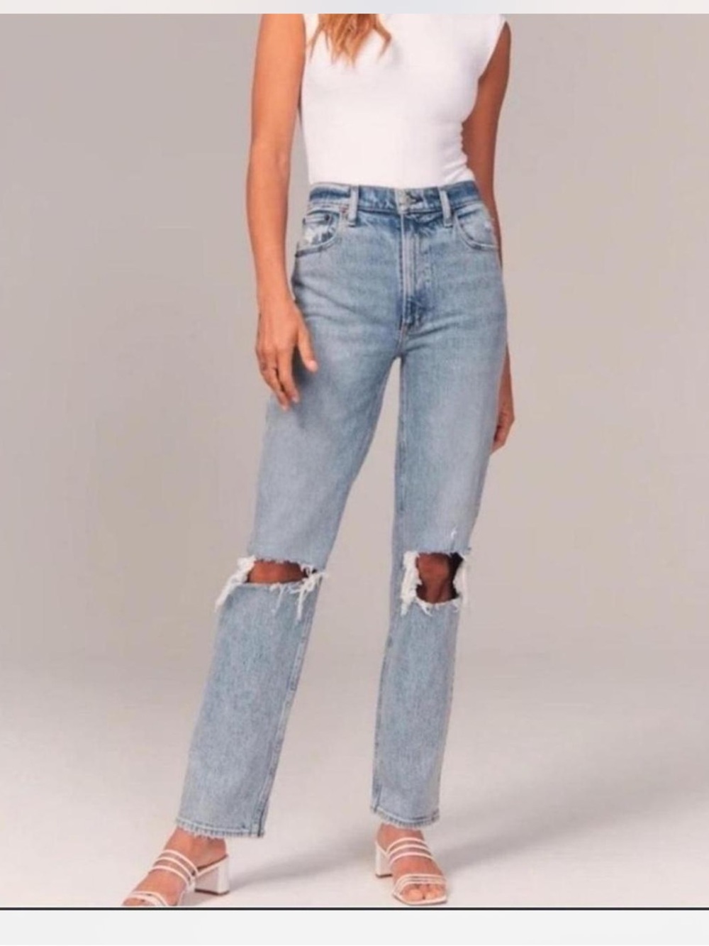 Abercrombie & Fitch 90s Ultra High Rise Straight Jeans